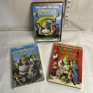 Shrek, Shrek 2 & Shrek the Third (4 Discs, DVD)